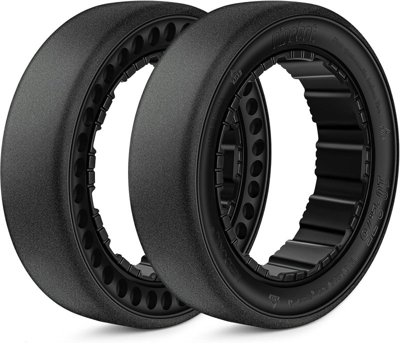 TSKER 2PCS 10-2.75 Original Solid Tires for Segway Ninebot S Max, Quick Release Drift Tires for Ninebot Gokart Pro/Pro 2, Rear Tire for Ninebot Gokart (with Ninebot S Max) and Ninebot Gokart Lamborghini - Image 1